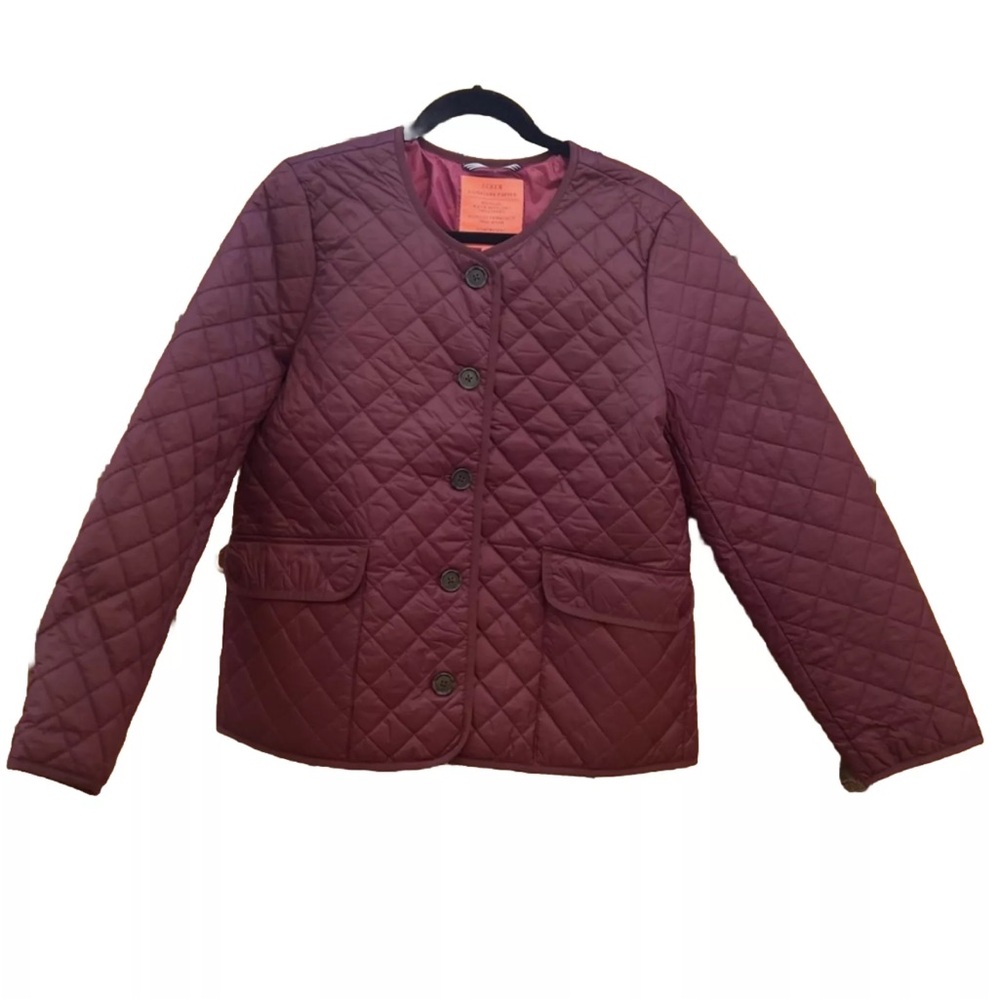 NEW J. Crew Signature Puffer Primaloft Coat Jacket 12 NWT